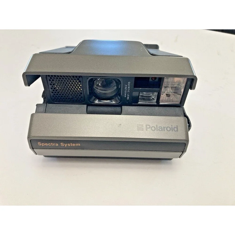 Vintage Polaroid Spectra System Instant Film Camera W/HandStrap Tested EUC